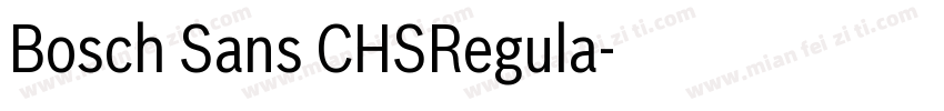 Bosch Sans CHSRegula字体转换
